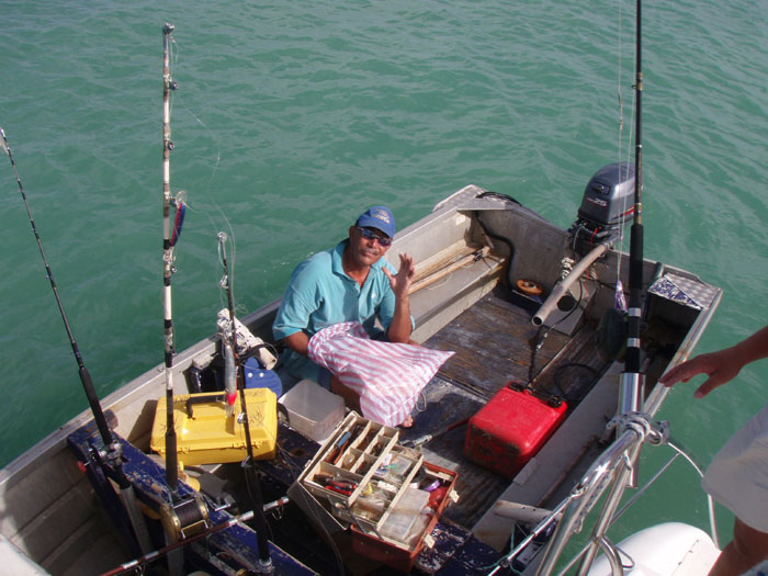 Tac and his fishing machine