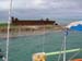 Stern tied to the wreck