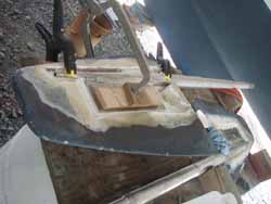 Replacing the rudder shafts