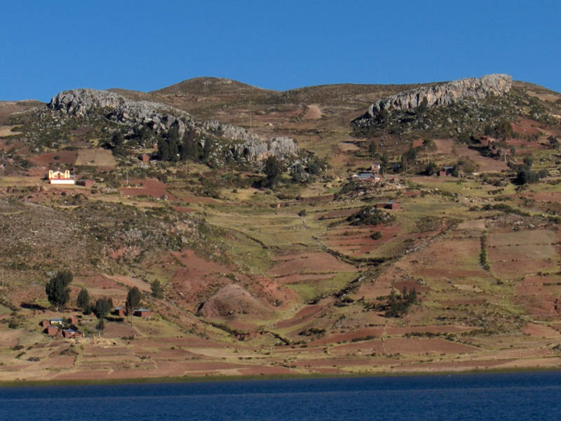 The Inca have lovely hillside farming communities on Lake Titiqaqa