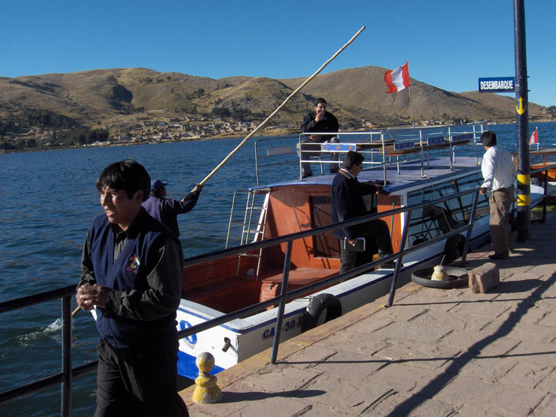 We came down to look at the dock and the facilities on Lake Titiqaqa