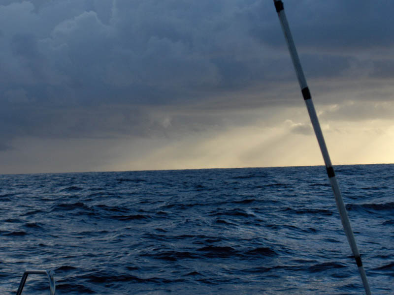 Squally conditions approaching Marqueses
