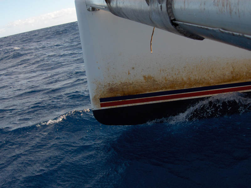 Windward bow - that scuze might be slow flying fish