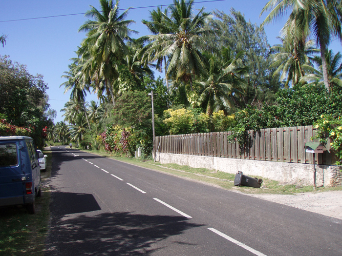 Clean streets with fallen down garbage can